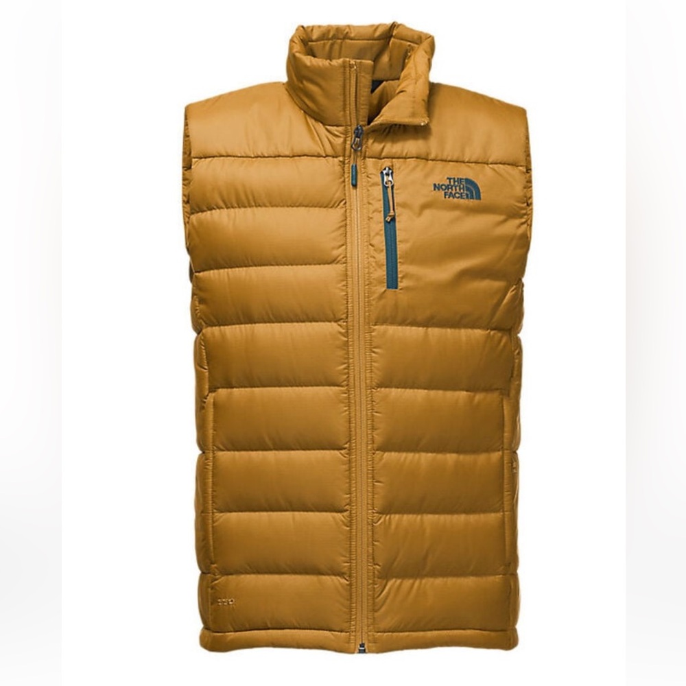 The North Face Men's Mustard Yellow Puffer Vest